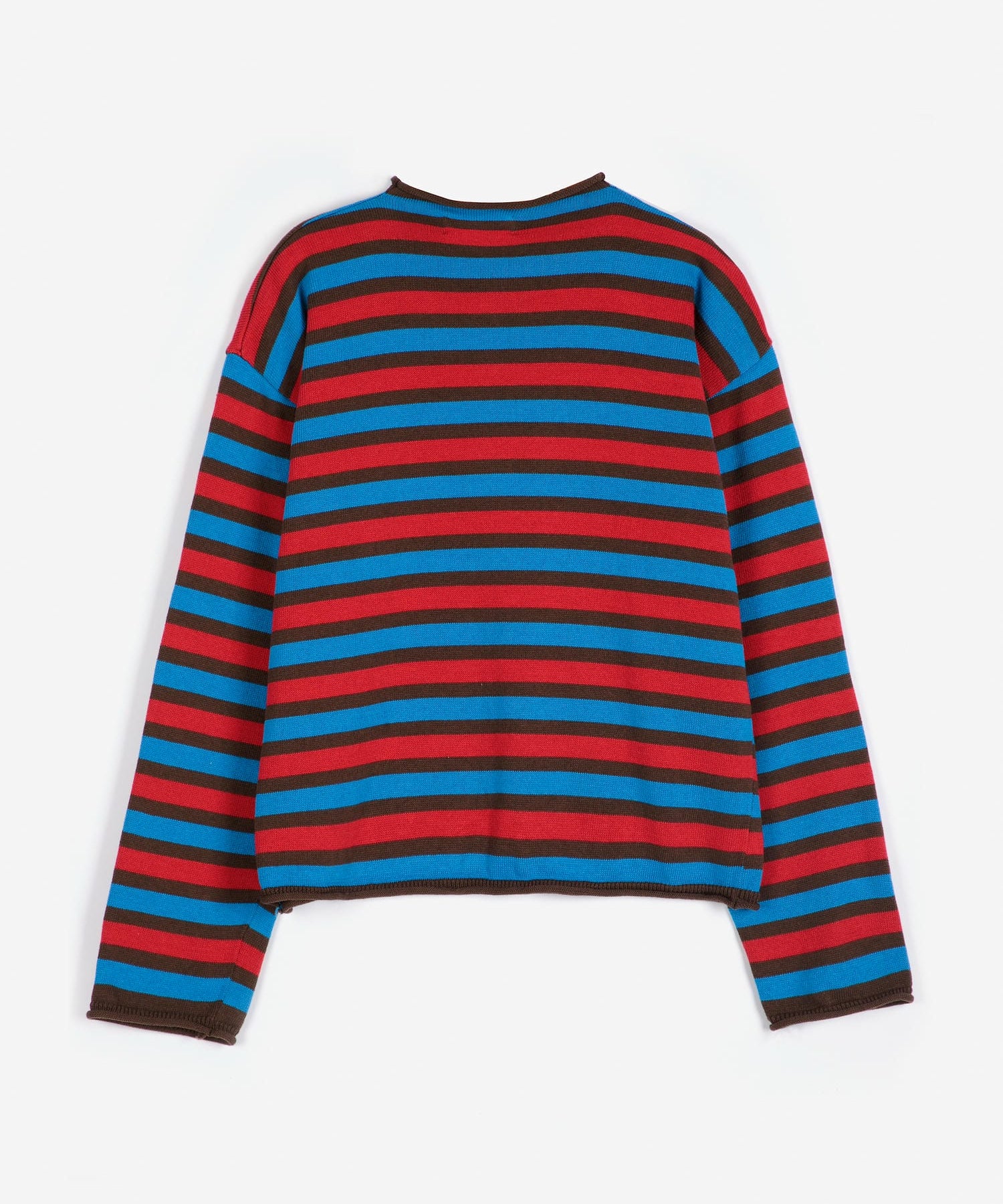 Striped cotton cardigan