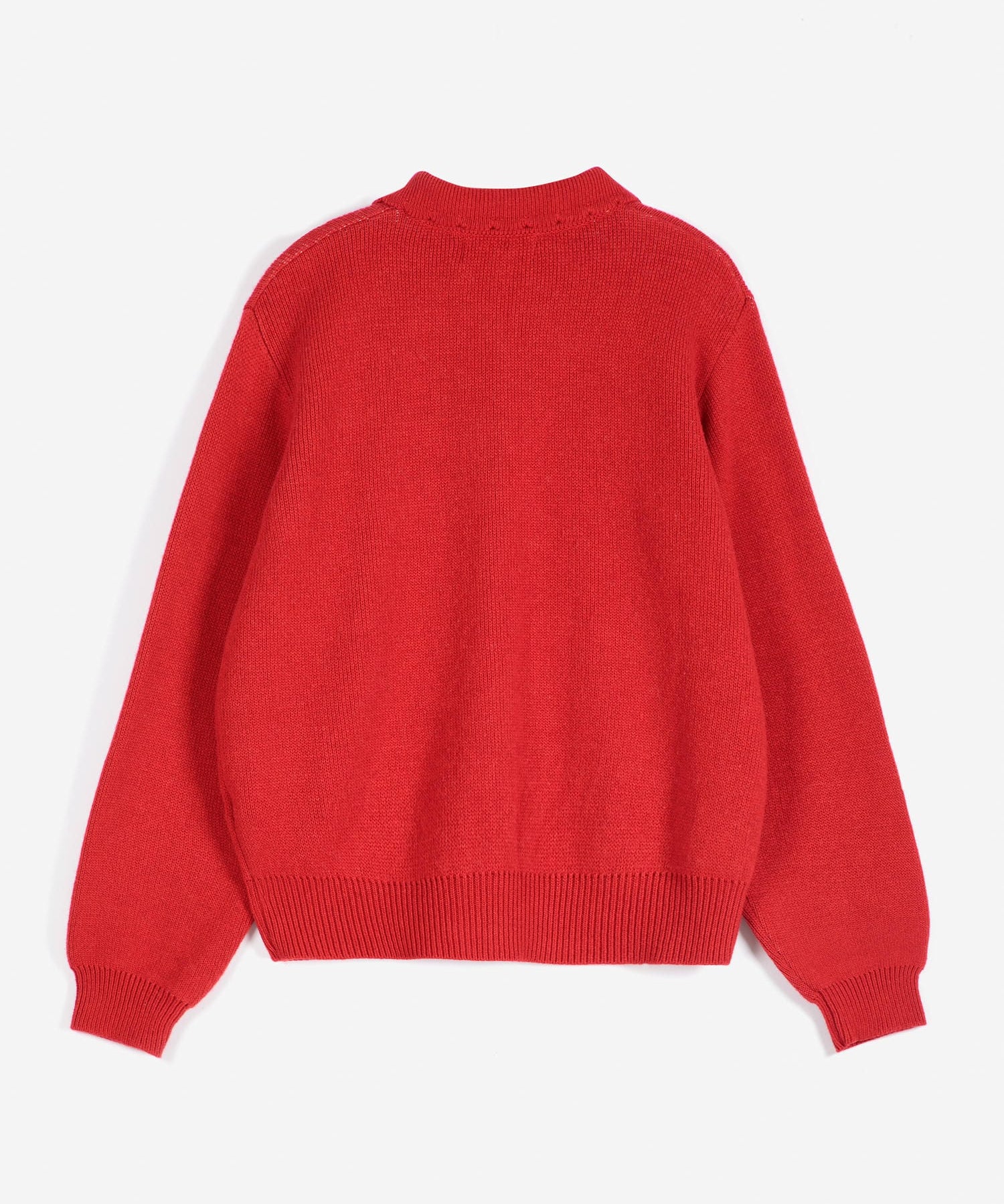 Forest Scene wool blend polo cardigan
