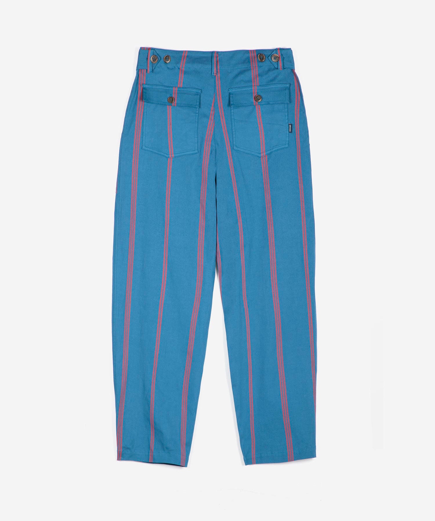Triple Stripes all over cotton barrel pants