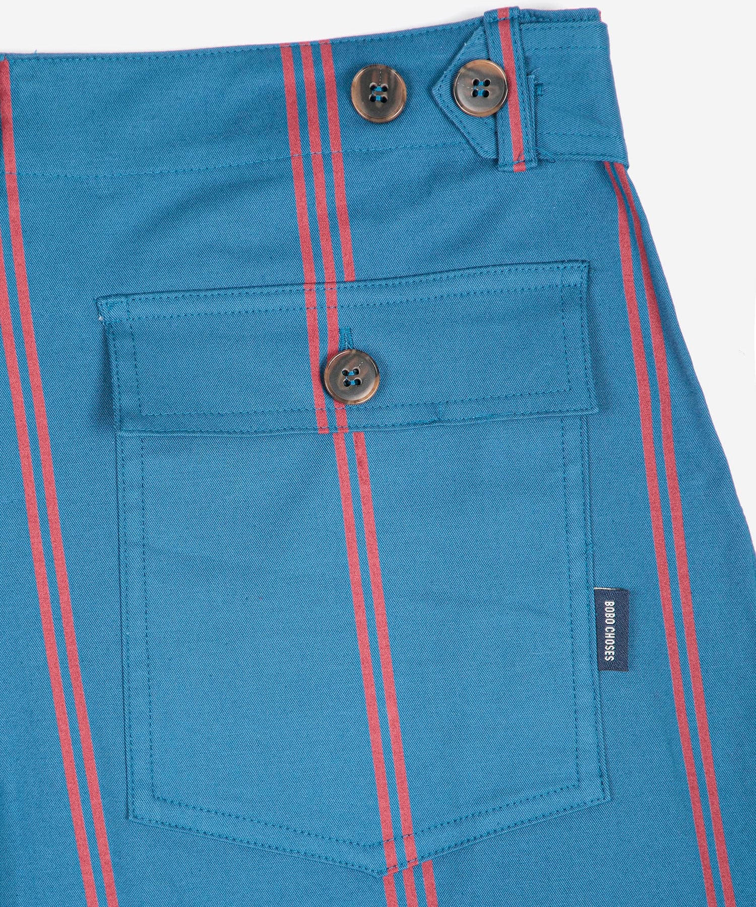 Triple Stripes all over cotton barrel pants
