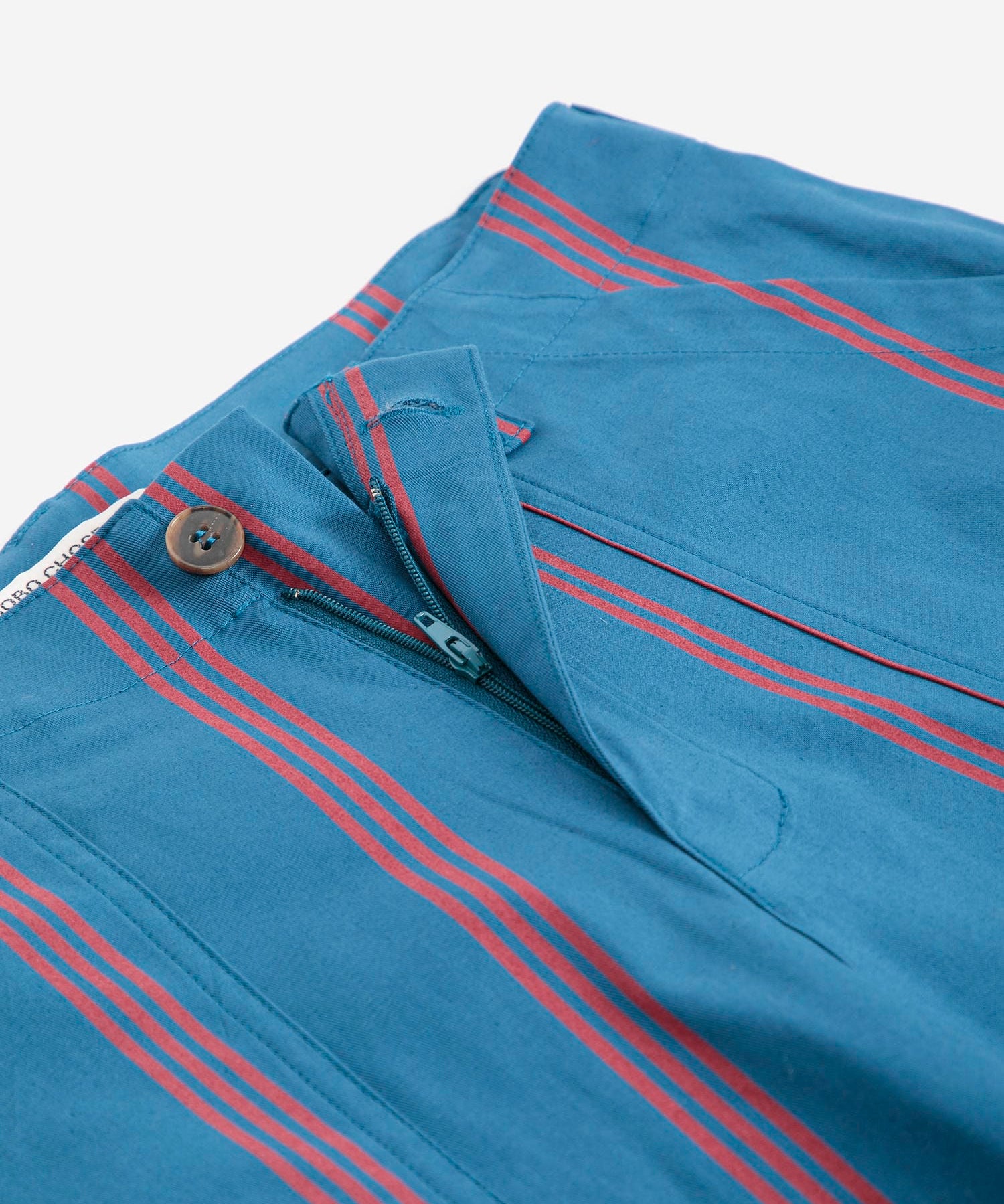 Triple Stripes all over cotton barrel pants