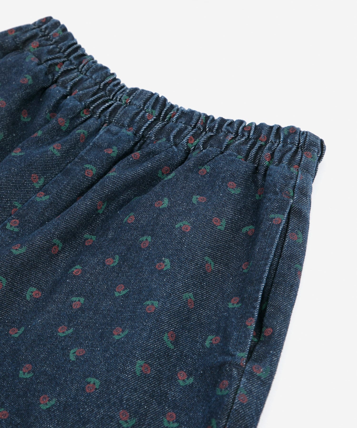 Swamp Whirl all over denim cocoon pants