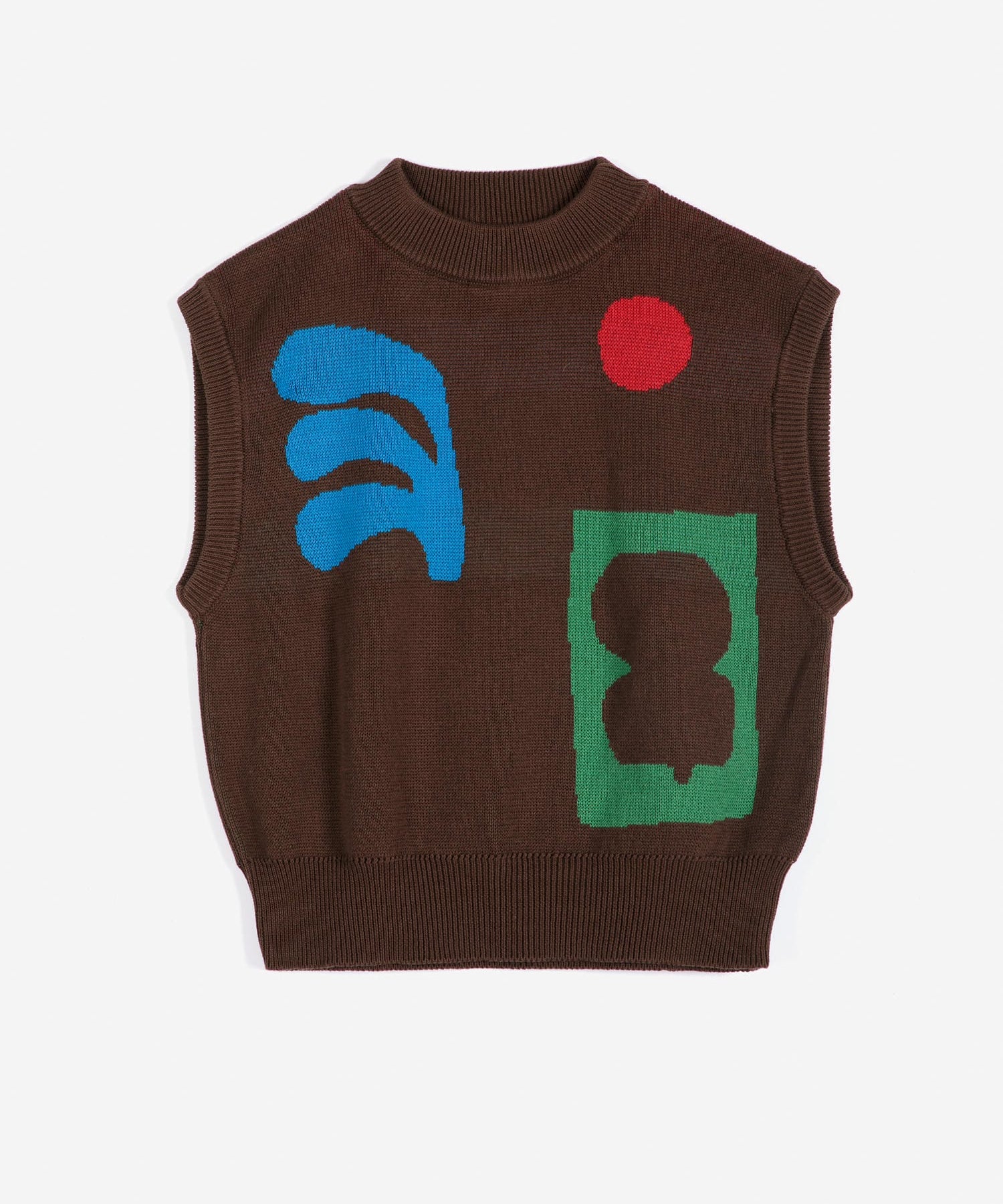 Plant Seal jacquard cotton vest