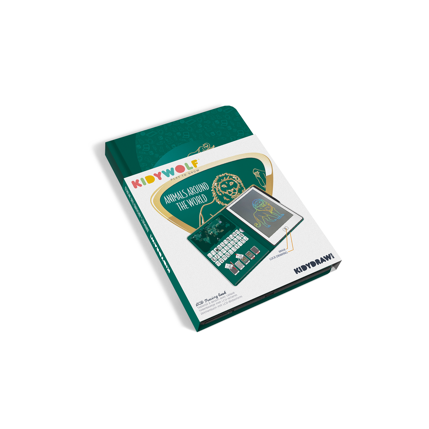 KIDYDRAW - MINI LCD Tracing Book - Animals Around The World