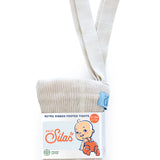 Organic Footed Cotton Tights with Braces  - Cream Blend