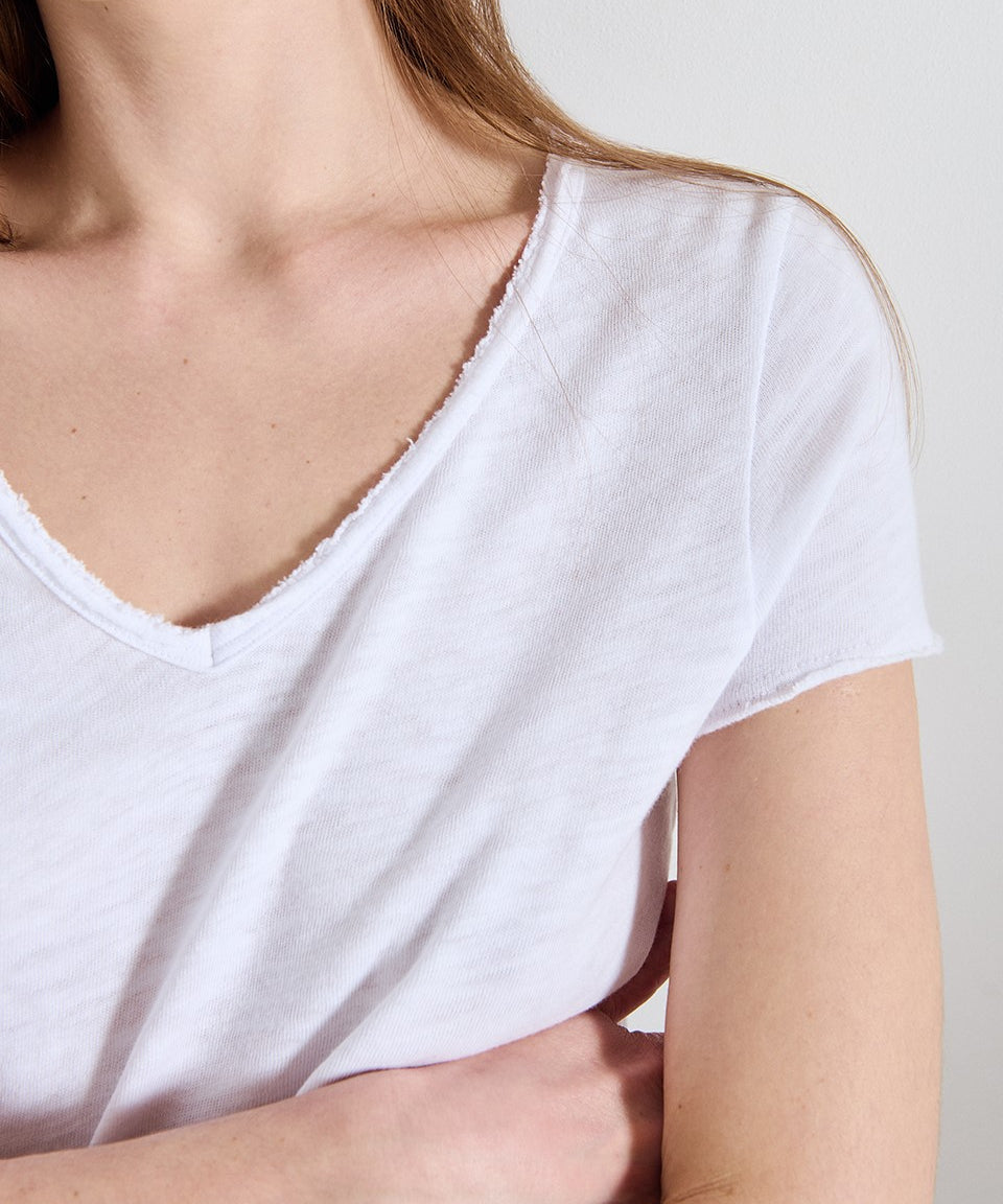 Sonoma V-neck T-shirt — White