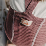 Organic Footless Cotton Tights with Braces  - Acai Smoothie