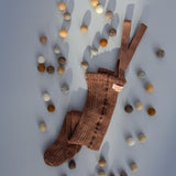 Organic Footed Cotton Tights with Braces  - Granola