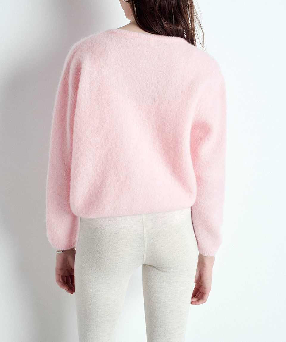 Vitow Short Cardigan — Light Pink