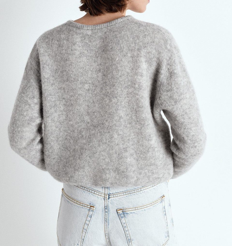 Vitow Short Cardigan — Grey