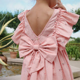 EVIA FRILL DRESS GOTS - CHERRY COEUR
