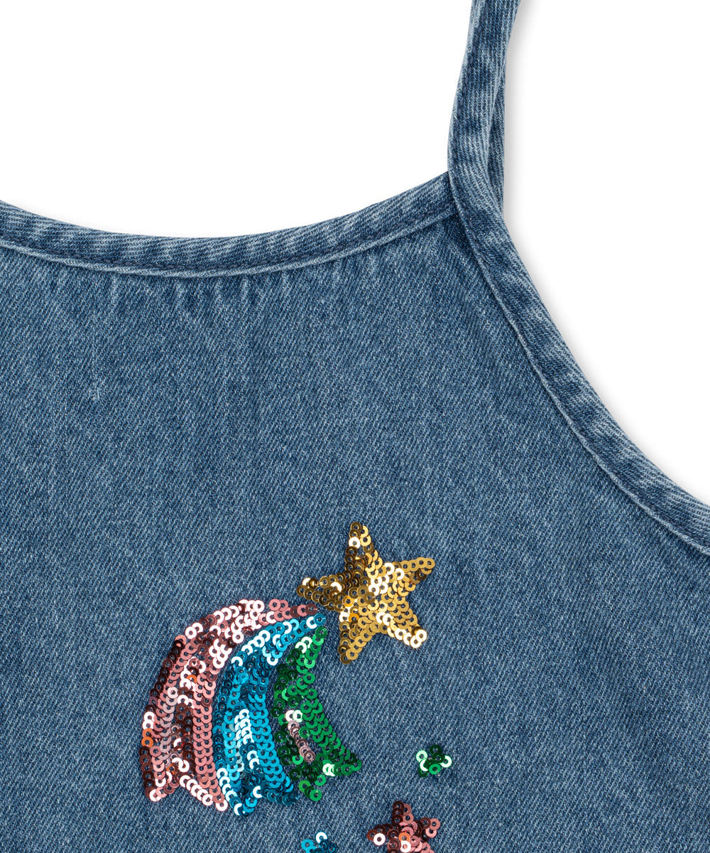 MAGOT SEQUIN STRAP DRESS GOTS - RAINBOW STAR