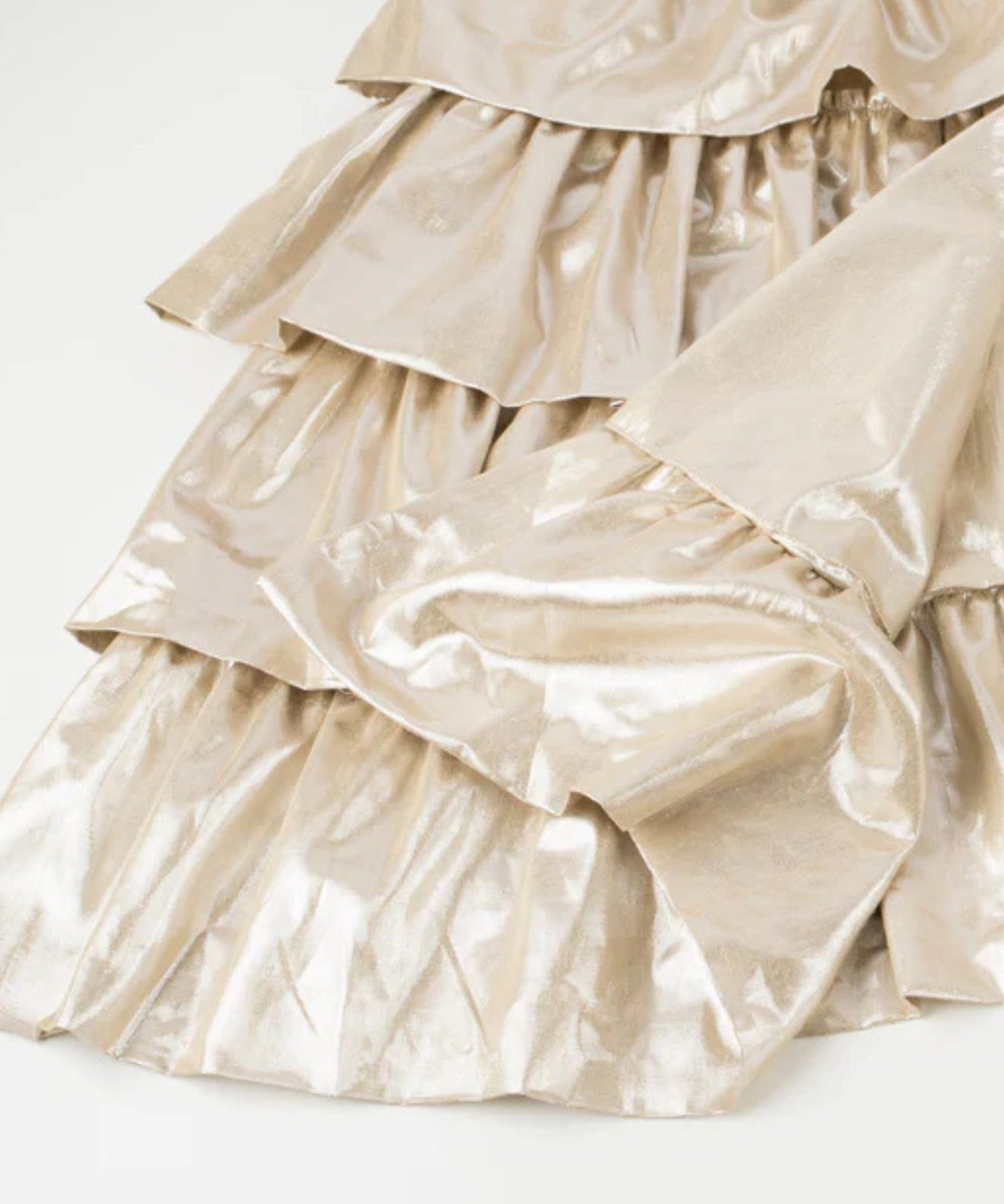 Gold Ruffle Cape