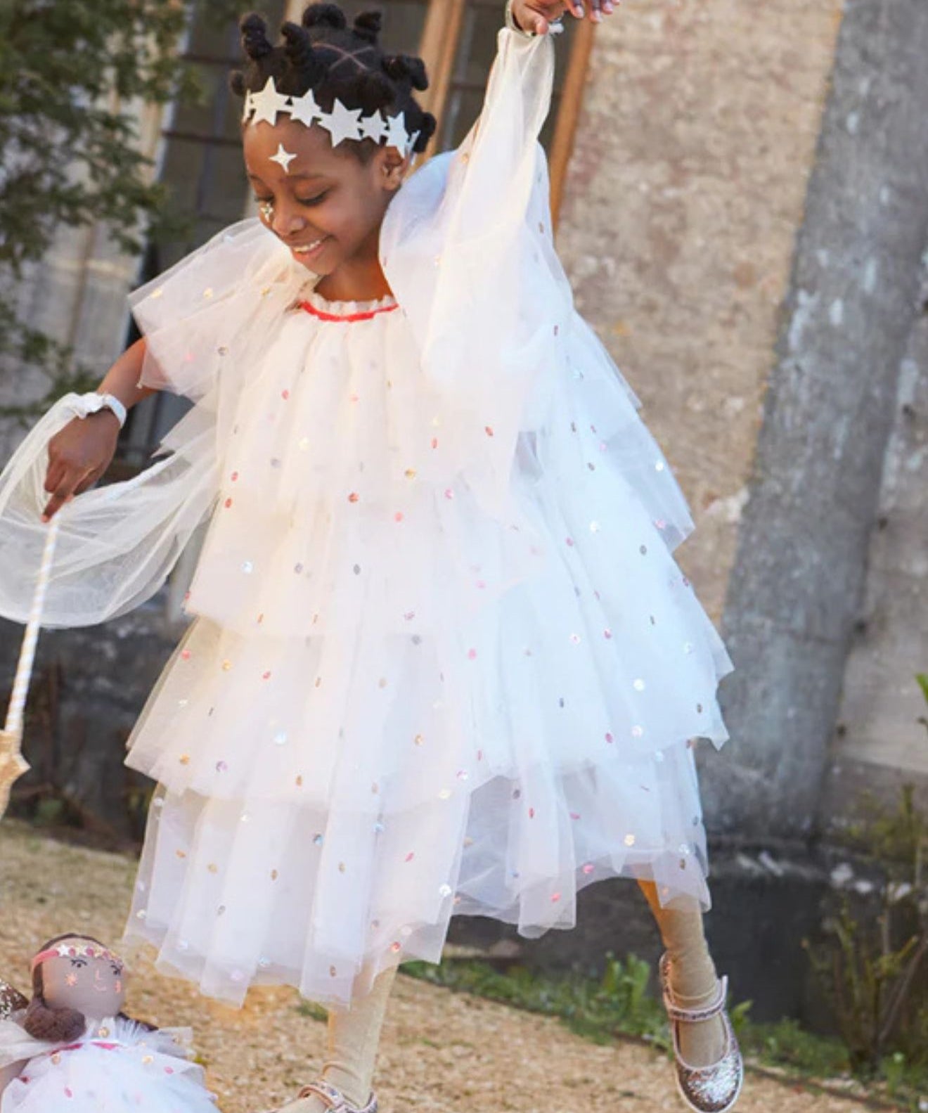 Sequin Tulle Angel Dress Up 3-4 Years