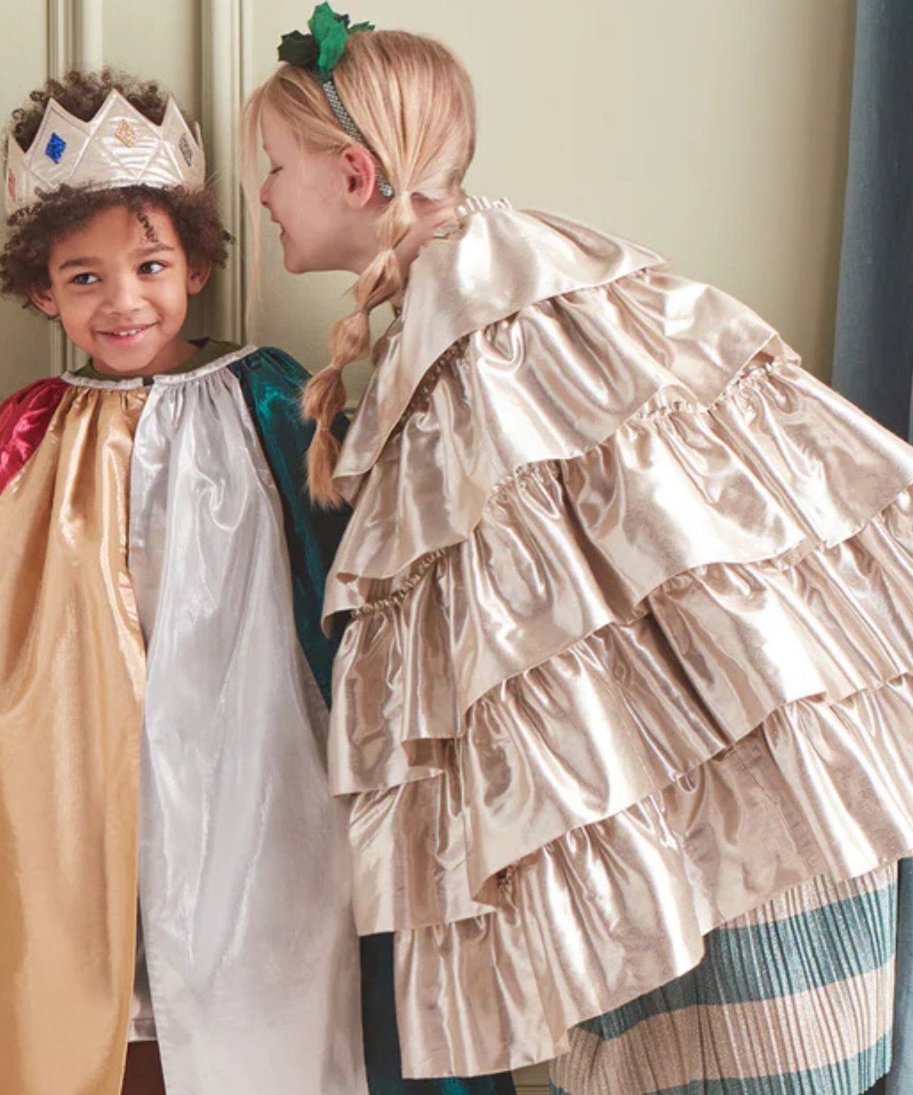 Gold Ruffle Cape