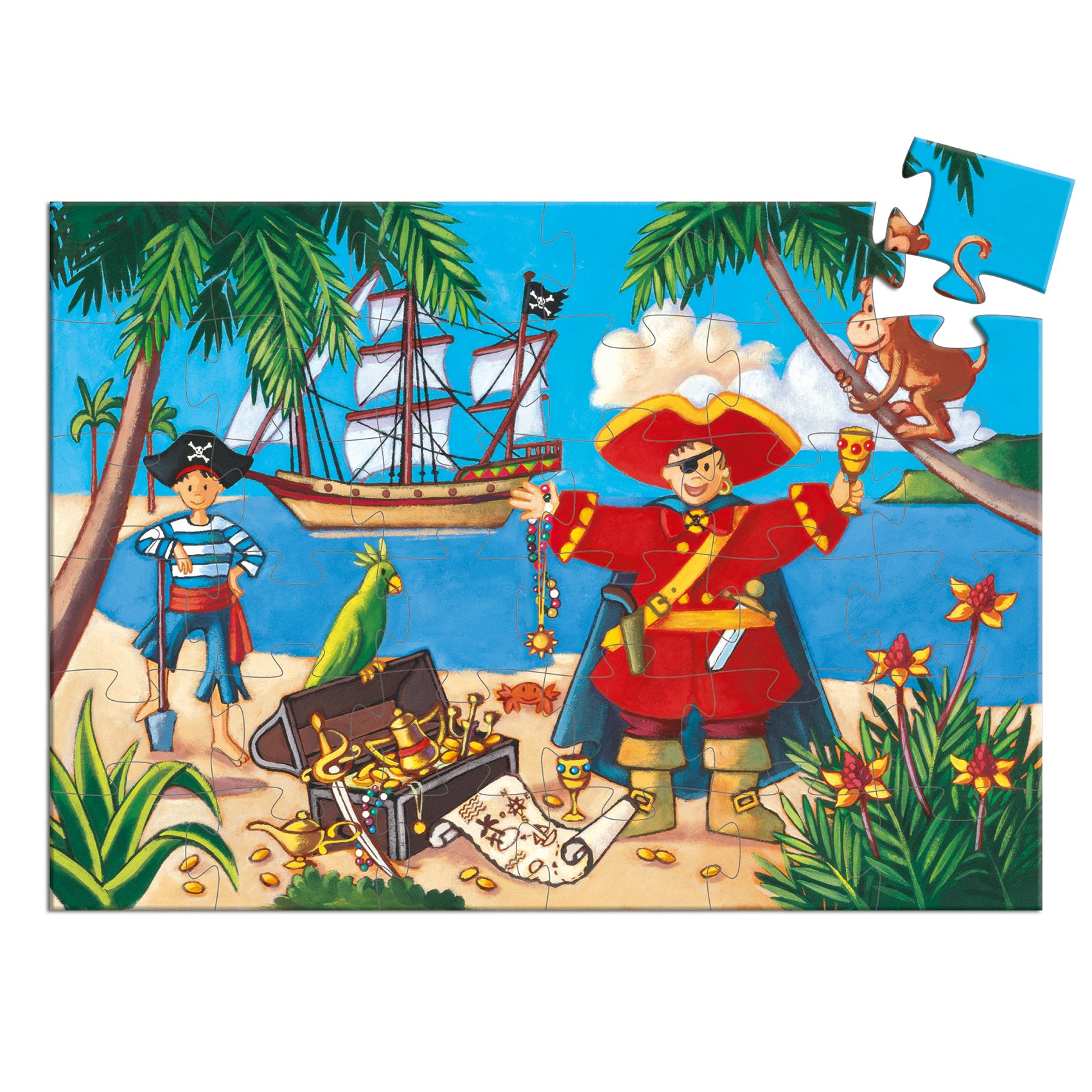 The pirate and his treasure Puzzle- 36pcs