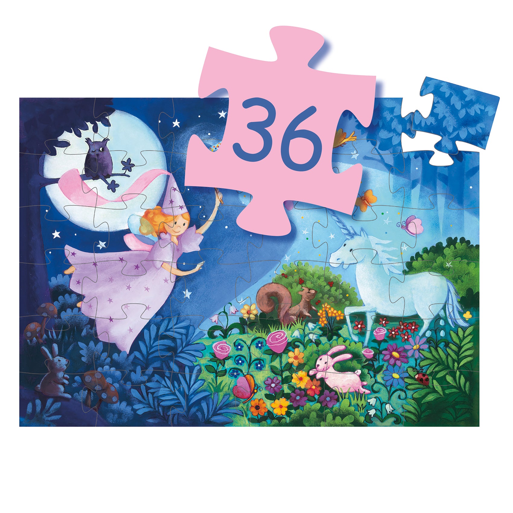 Fairy and Unicorn Puzzle - 36pcs