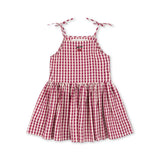 ISOTTA DRESS GOTS - RASPBERRY CHECK