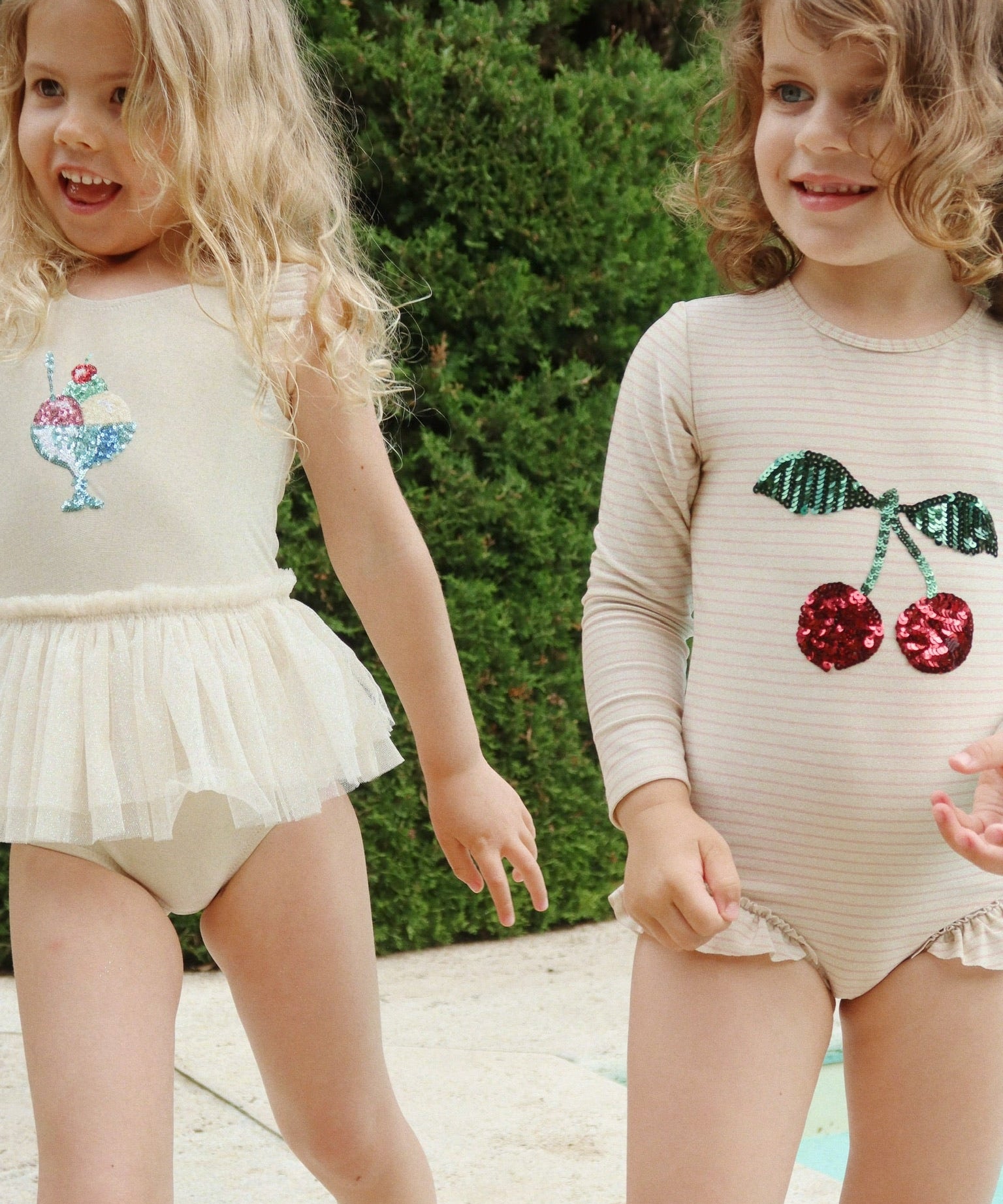 JADE LS SWIMSUIT - ROSE STRIPE