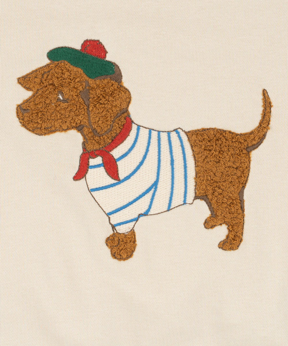 SPOTTY SWEAT SHIRT GOTS - BROWN RICE