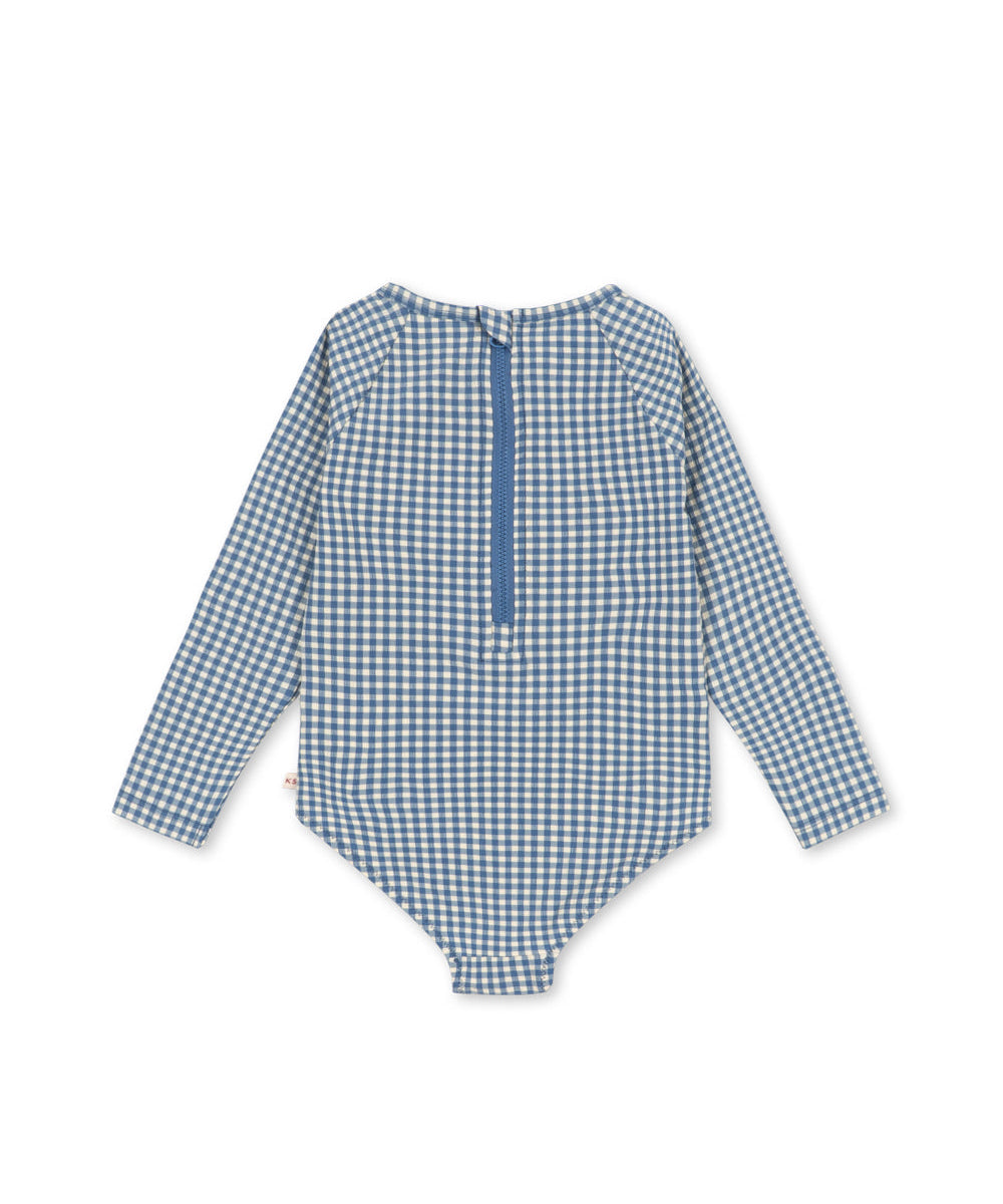 FRESIA LS SWIMSUIT GRS - HARBOR CHECK