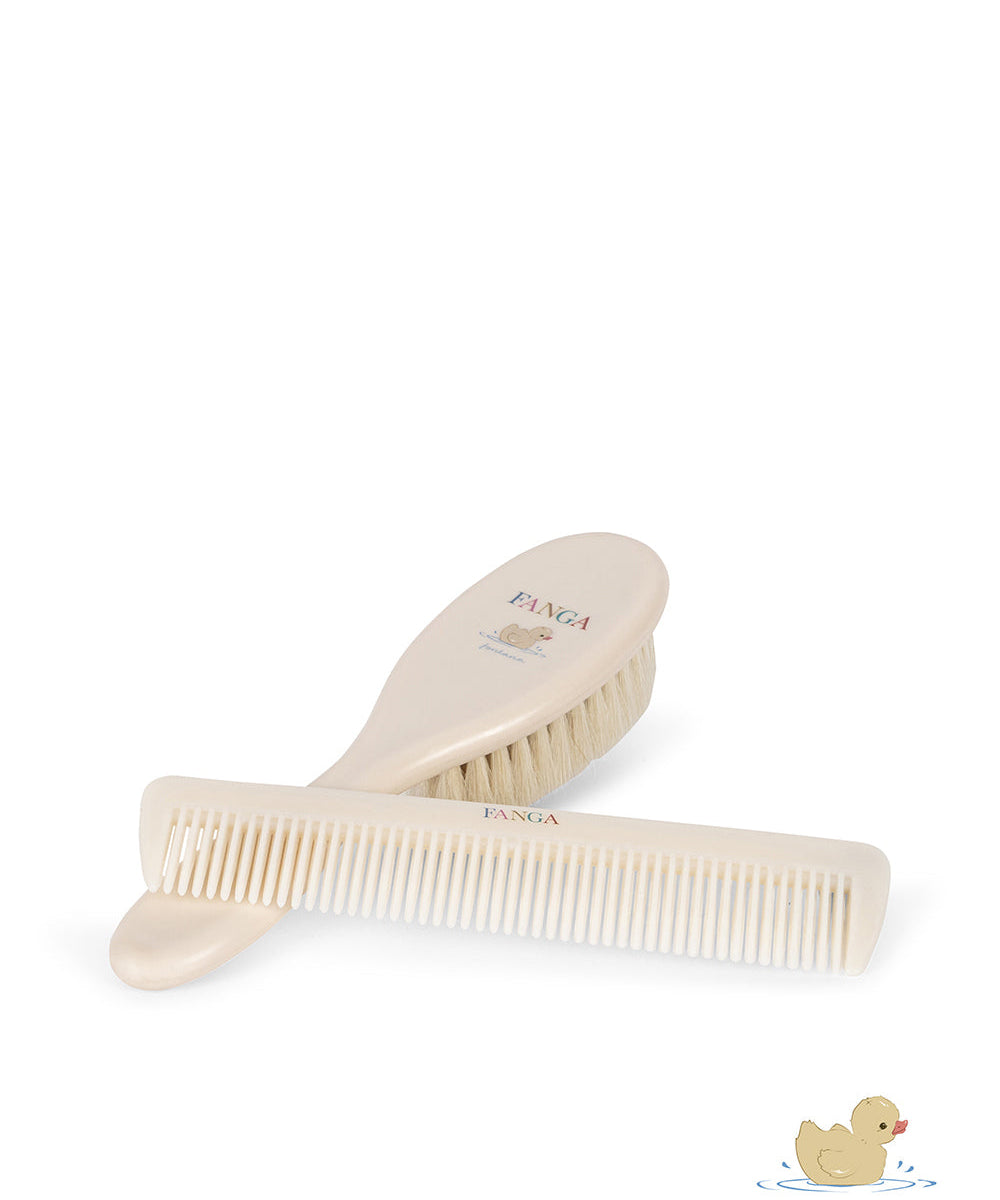 BABY HAIRBRUSH SET - BEIGE