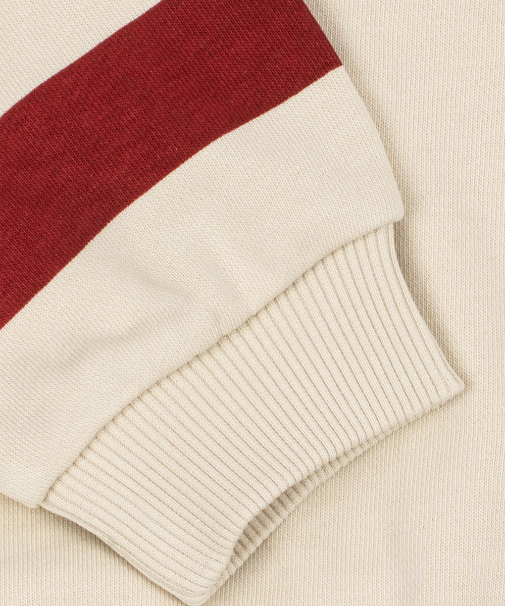 SPOTTY SWEAT SHIRT GOTS - BROWN RICE