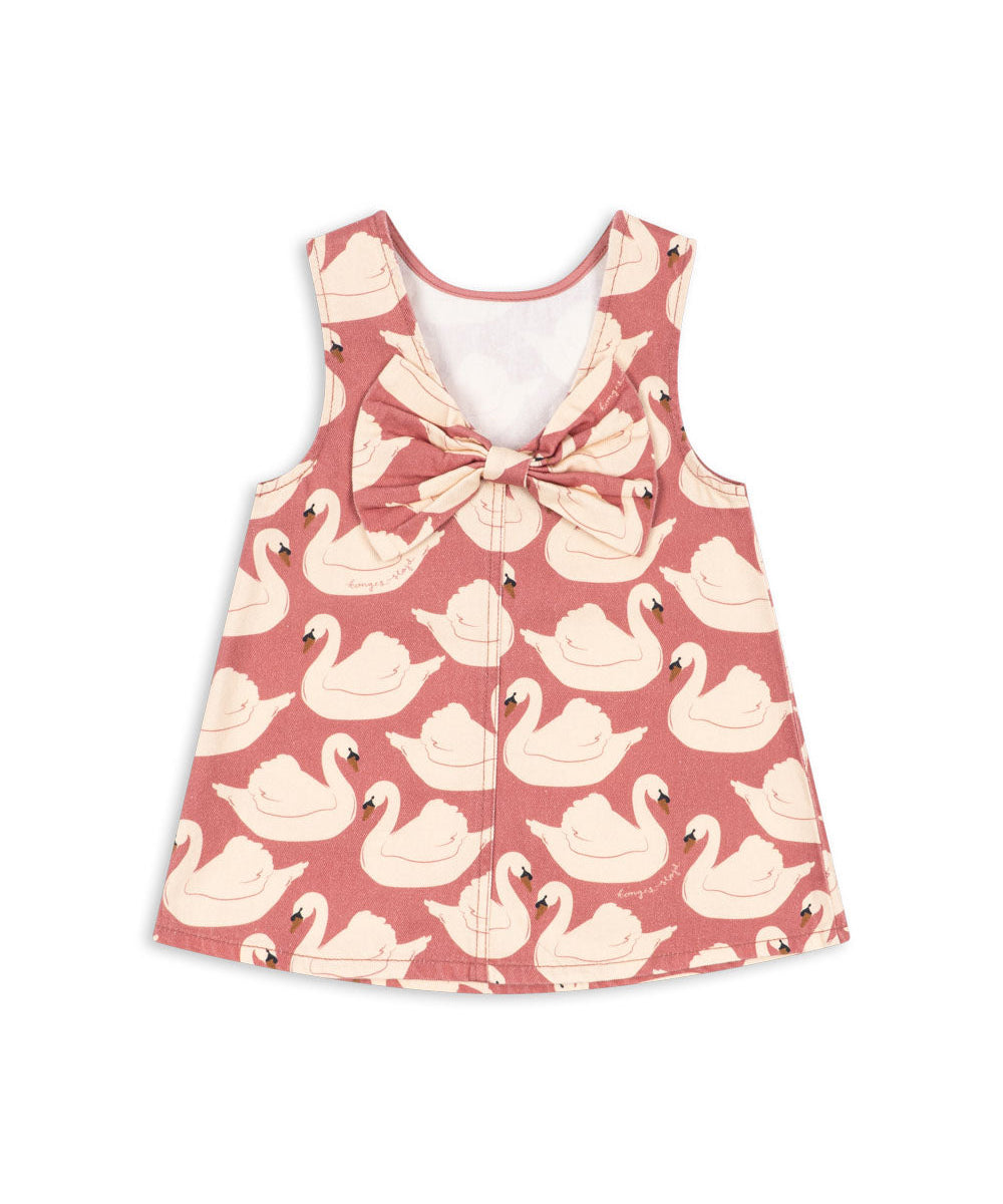 MAGOT BOW DRESS GOTS - SWAN ROSE